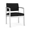 Lesro Lenox Steel Guest Chair, Black/Onyx Seat, Black/Onyx Back, 22.5 W 24.5 L 32 H, Fabric Seat LS1101 - alternate 1
